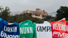 Euroleague: Οι φανέλες των Ναν, Βεζένκοφ, Λάρκιν και Καμπάσο με φόντο την Ακρόπολη