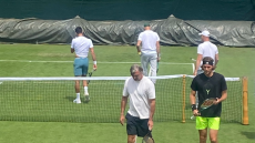 Wimbledon: Προπονήθηκαν μαζί Τσιτσιπάς και Τζόκοβιτς - Βίντεο 