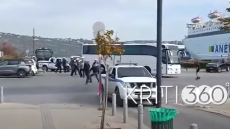 Διαδηλωτές πέταξαν μπογιές σε λεωφορεία με Ισραηλινούς τουρίστες στη Σούδα - Τους απώθησαν με κρότου λάμψης τα ΜΑΤ, δείτε βίντεο