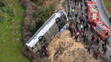 Τροχαίο δυστύχημα με λεωφορείο στην Αττάλεια, 8 νεκροί, 26 τραυματίες
