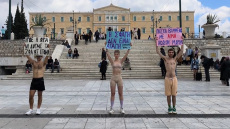 Διαμαρτυρία vegan στο Σύνταγμα κατά της θανάτωσης αμνοεριφίων για το Πάσχα, δείτε βίντεο