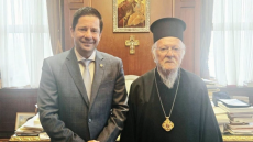 Συνάντηση του Οικουμενικού Πατριάρχη Βαρθολομαίου με τον Πρύτανη του ΕΚΠΑ στο Φανάρι
