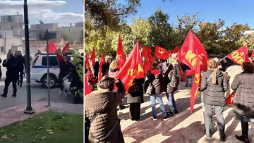 Μάνδρα: Επεισόδια σε εκδήλωση Ουκρανών για τον Μεγάλο Λιμό - Μέλη του ΚΚΕ προπηλάκισαν τους συγκεντρωμένους