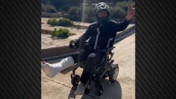 Στέλιος Ρόκκος: Το χιουμοριστικό βίντεό του μετά το ατύχημά του