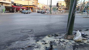 Τροχαίο στη λεωφόρο Θηβών στο Περιστέρι - Νεκρός οδηγός ταξί και τρεις τραυματίες