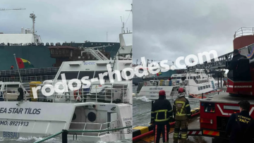 Πλοίο που εκτελούσε δρομολόγια Ρόδος-Τουρκία βυθίστηκε σε τουρκικό ναυπηγείο, δείτε βίντεο