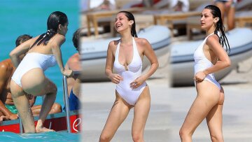  Bella Hadid: Με... καυτό ολόσωμο μαγιό στα St. Barts