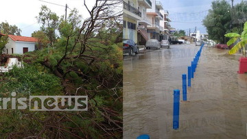 Η κακοκαιρία σαρώνει τη μισή Ελλάδα 