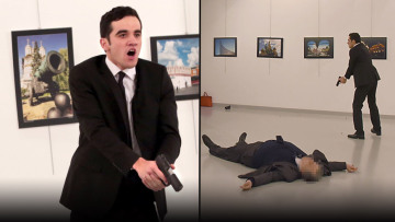 Νέο βίντεο-ντοκουμέντο: Ο δολοφόνος του Ρώσου πρέσβη τού ρίχνει τη χαριστική βολή