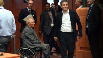 Τετ α τετ Τσακαλώτου - Σόιμπλε πριν το Eurogroup