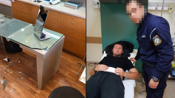 Γλυφάδα: Έτρεχε με το μαχαίρι στα χέρια αφού τραυμάτισε τους αστυνομικούς 