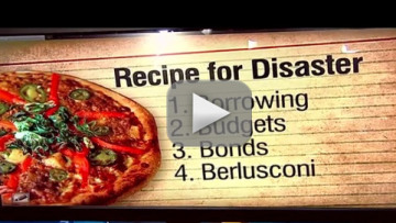 Ιταλική πίτσα με... μπόλικο Μπερλουσκόνι