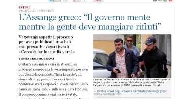 «Κώστας Βαξεβάνης, ο Ελληνας Ασάνζ»  