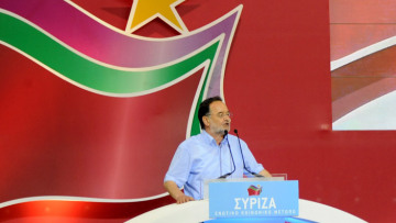 Λαφαζάνης: Δεν τολμάμε να μιλήσουμε για ευρώ και πτώχευση.