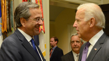 Η οικονομία στο επίκεντρο της συνάντησης Σαμαρά-Μπάιντεν