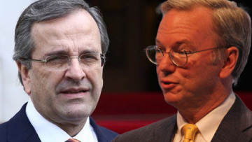 Ο Σαμαράς υποδέχεται τους επικεφαλής Google και ΖΤΕ