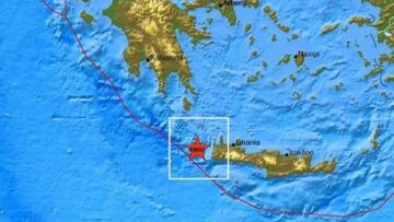  Μπαράζ μετασεισμών μετά τον ισχυρό σεισμό στην Κρήτη