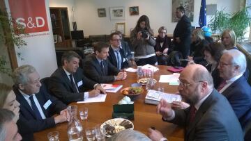 Συνάντηση  Κουβέλη με Σούλτς και Σβόμποντα