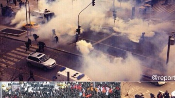 Δακρυγόνα και αντλίες νερού κατά χιλιάδων διαδηλωτών στην κηδεία του 15χρονου