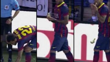 Βίντεο: Ρατσιστές πέταξαν μπανάνα στον Άλβες και αυτός τη σήκωσε και την... έφαγε!