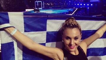 Και η Τάμτα στη Eurovision με την ελληνική σημαία 
