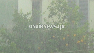 Καλοκαιρινό μπουρίνι και στο Μεσολόγγι 