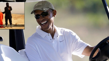 Ο Ομπάμα πήγε για γκολφ μετά τη δακρύβρεχτη δήλωση για Φόλεϊ