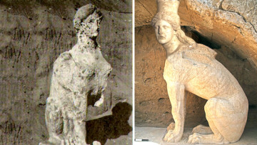 Οι Σφίγγες της Αμφίπολης μοιάζουν με αυτές του Σεράπειου στην Αίγυπτο