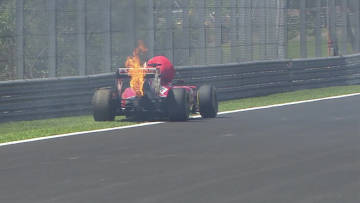 Κάηκε η Ferrari του Αλόνσο!