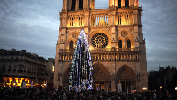 Ένα χριστουγεννιάτικο δέντρο δώρο στο Παρίσι από τον Πούτιν 