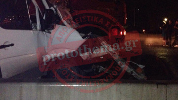 Καραμπόλα στο Σχηματάρι: Ένας σοβαρά τραυματίας μεταφέρεται στον Ερυθρό