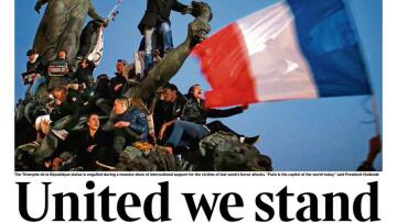 Φωτογραφίες: Η πορεία των 3,7 εκατ. στο Παρίσι πρώτο θέμα σε όλο τον διεθνή τύπο