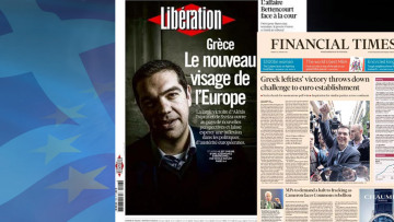 Με ΣΥΡΙΖΑ και Τσίπρα στα πρωτοσέλιδά τους κυκλοφορούν οι ξένες εφημερίδες