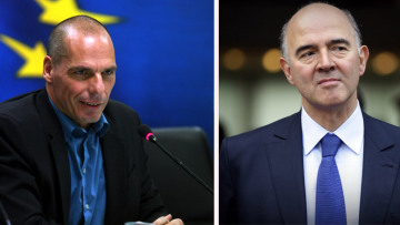 Κομισιόν: Σε «εποικοδομητικό» κλίμα άτυπη συνάντηση Μοσκοβίσι-Βαρουφάκη