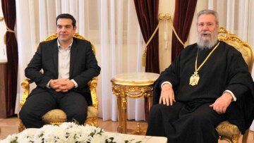 Την ευχή για καλή επιτυχία του Αρχιεπισκόπου Κύπρου πήρε ο Αλέξης Τσίπρας