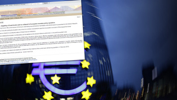 «Βόμβα» από την ΕΚΤ: Σταματά να δέχεται ως ενέχυρο τα ελληνικά ομόλογα 