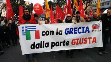 Ρώμη: 20.000 πολίτες στους δρόμους υπέρ της Ελλάδας 