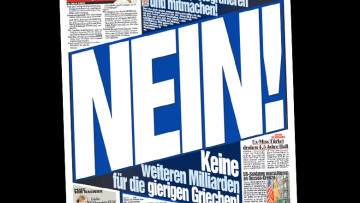 Καμπάνια-πρόκληση από Bild: Στείλτε μας selfies με «NEIN» στους άπληστους Ελληνες!