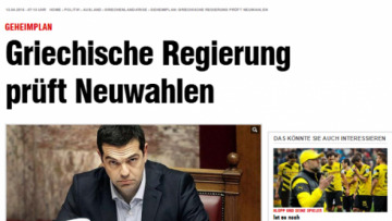 Bild: Μυστικό σχέδιο για εκλογές εξετάζει η ελληνική κυβέρνηση