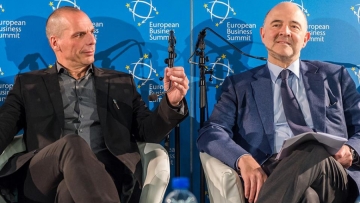 Πολύ πιο κοντά σε συμφωνία, λέει ο Βαρουφάκης - Συγκρατημένα αισιόδοξος ο Μοσκοβισί