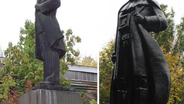 Ουκρανία: Μετέτρεψαν άγαλμα του Λένιν σε... Νταρθ Βέιντερ