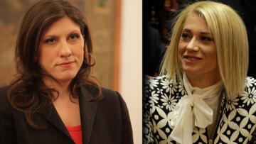 Πρώτο τραπέζι πίστα Ζωή Κωνσταντοπούλου και Ραχήλ Μακρή