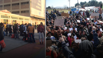 Λεωφορεία γεμάτα Αφγανούς κατεβαίνουν από Ειδομένη στην Αθήνα