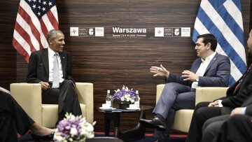 Φωτογραφίες: Μίση ώρα η συνάντηση Ομπάμα-Τσίπρα στη Βαρσοβία