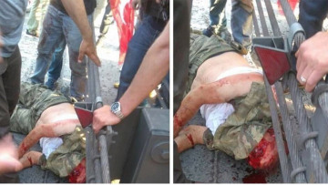 Φρικτές εικόνες: Το πλήθος έσφαξε Τούρκο πραξικοπηματία 