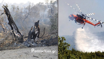 Η Χίος μετρά τις πληγές της - Καταστράφηκαν ολοσχερώς τρία από τα Μαστιχοχώρια 