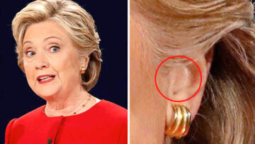 Χαμός με το ακουστικό (;) που φορούσε η Χίλαρι στο ντιμπέιτ