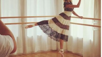 Η Ευαγγελία Αραβανή κάνει... μπαλέτο 