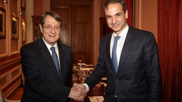 Συνάντηση Κυριάκου Μητσοτάκη με τον Νίκο Αναστασιάδη