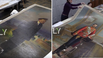 Πορτρέτο του τσάρου Νικόλαου έμεινε κρυμμένο για 100 χρόνια πίσω από πίνακα του Λένιν!